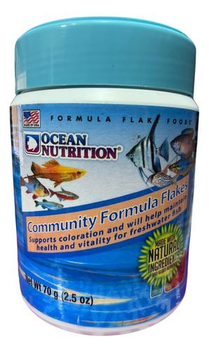 Alimento Comunitario Escamas 70gr Ocean Nutrition Acuario