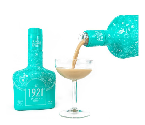 Imagen 2 de 3 de 1921 La Crema De México Edición Irresistible Azul (750ml.)