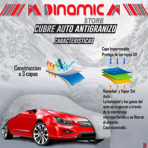 Imagen 3 de 5 de Funda Cubre Auto Cobertor Antigranizo 2 En 1