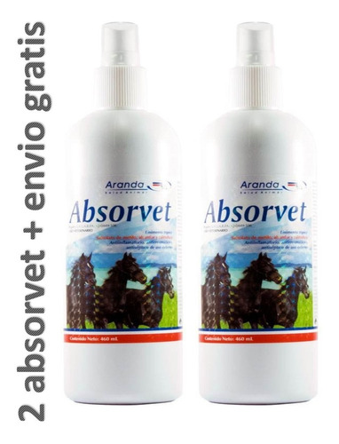 Spray Anti-inflamatorio Para Caballo Absorvet & 466 Ml 
