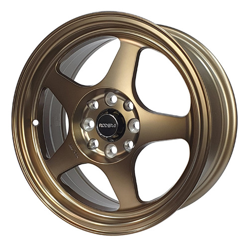 Kit 4 Rodas Aro 16x7 Rodera Evo 4x100/108 Et35 Bronze