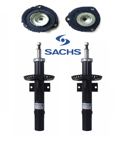 Kit 2 Amortiguadores Del Sachs + 2 Cazoletas Vw Fox Suran