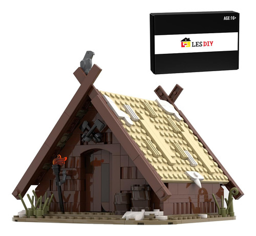 Kit Construcción Medieval Modular Modelo De Casa Creativa