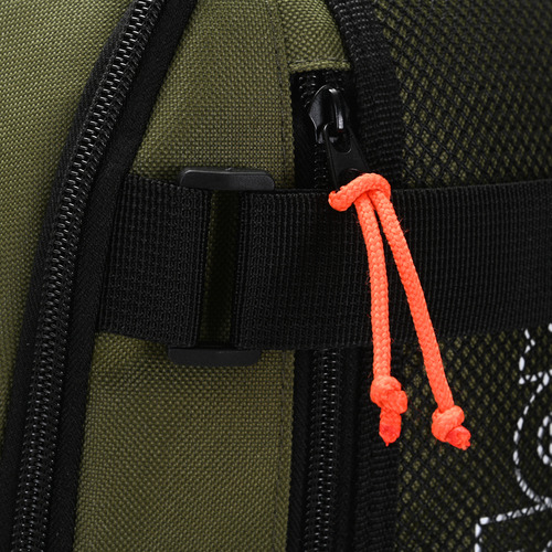 Mochila Wanderlust Carro Plegable 18 Pulgadas Escolar Ruedas Color Verde Diseño De La Tela Liso
