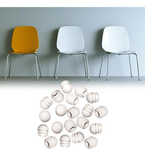 20 Piezas Insertos De Tubo Redondo Tapones De 19mm X 20mm