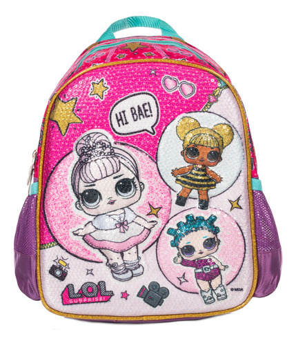 Mini Mochila Lol Surpise Bae Ruz Color Rosa Diseño De La Tela Liso