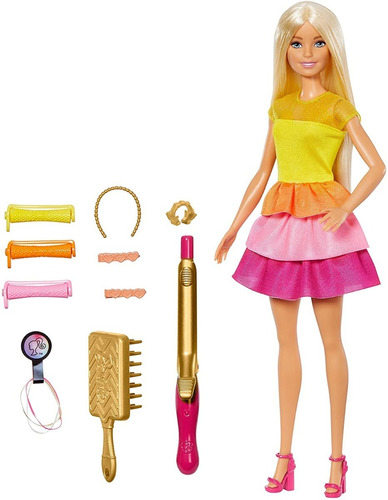 Barbie Fashion Muñeca Peinados De Ensueño Risos