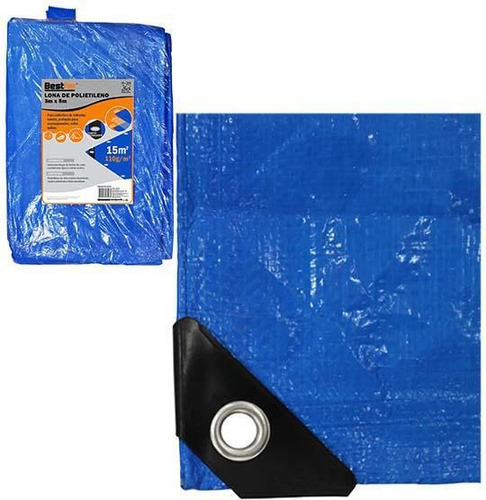 Lona De Plastico Azul 3x5m 15m