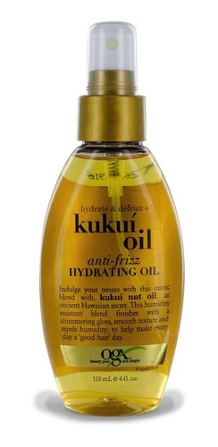 Ogx Oil Anti-frizz Hydrate & Defrizz Kukui Oil 118ml
