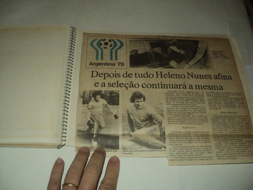Imagem 8 de 10 de Caderno - Recortes Matéria Copa Do Mundo 1978 - Argentina