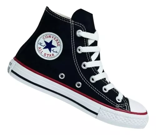 Tenis All Star Infantil Chuck Taylor Cano Médio - Estrelinha/Preto