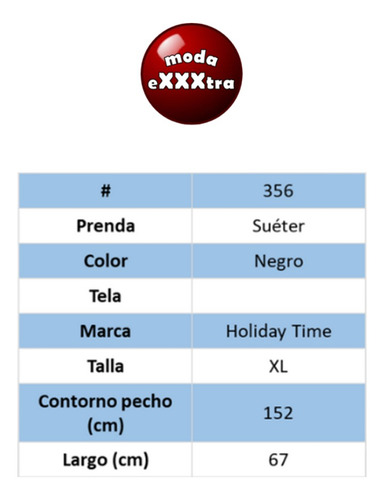 Sueter Navideño De Mujer - Talla Xl