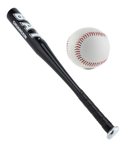 Bate De Baseball En Aluminio 70cm Beisbol + Pelota