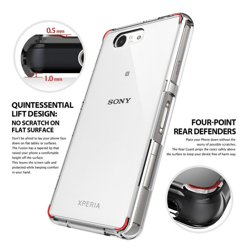 Funda Xperia Z3 Compact Ringke Fusion Original Rigida