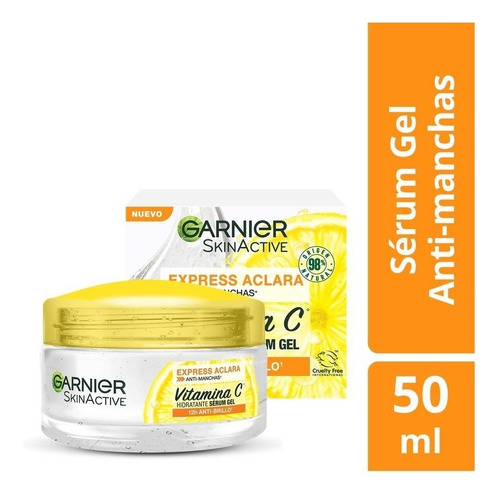 Serum Gel Hidrante Con Vitamina C Garnier Express Aclarante