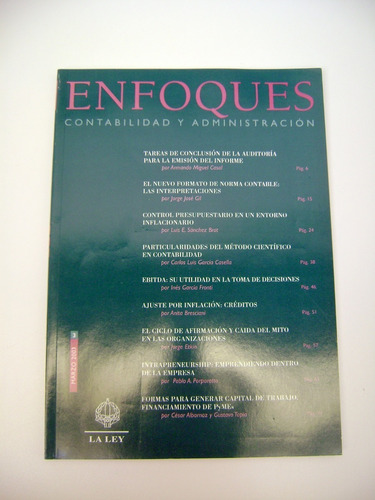 Revista Enfoques Contabilidad Y Administracion Mar2003 Boedo