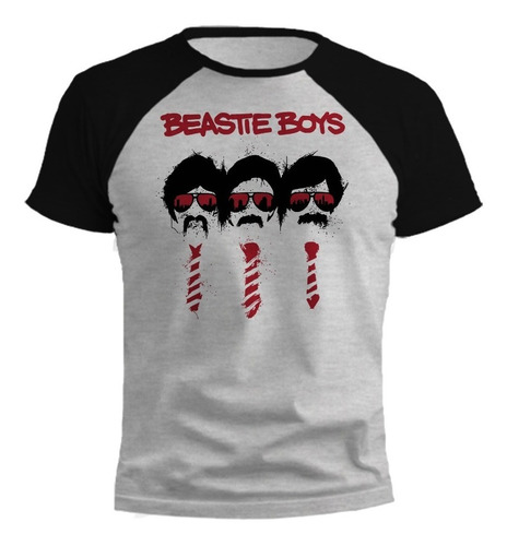 Remera Beastie Boys M1 Diseño Gris Ranglan