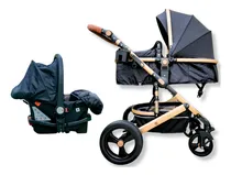 Comprar Baby Lux 530S Carriola Travel System 3en1 Autoasiento Carriola Y Bambineto Color Negro Chasis Color Dorado