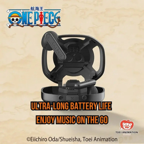 Audífonos De Tipo Abierto One Piece Luffy Armor Negro