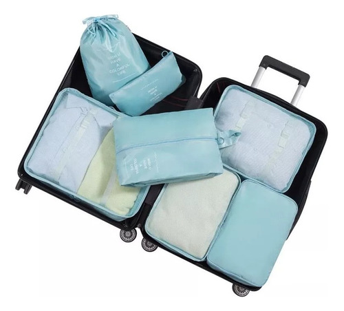 Organizadores De Equipaje Set De Bolsas Para Viaje Kit X7