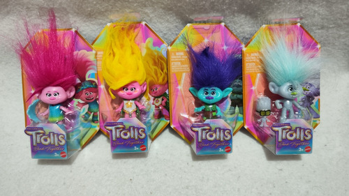 Trolls 4 Muñecos Band Togheter Nuevos