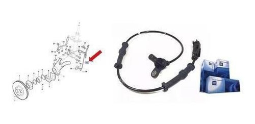 Sensor Velocidade Roda Diant. Abs-agile-montana-celta-corsa