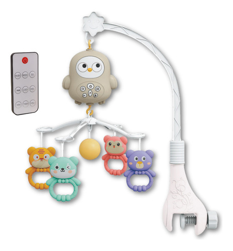 Móbile Musical Berço Bebê Com Controle Zippy