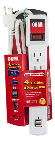 Osmi Barra Multicontacto 4 Salidas