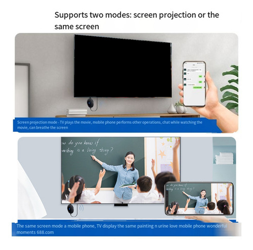 Adaptador De Pantalla Inalámbrico Wifi Screen Cast Mirroring