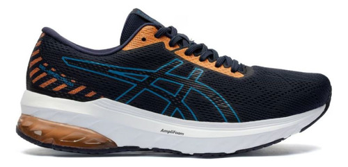 Tênis Asics Spectrum Unissex Azul Laranja Corrida Treinos