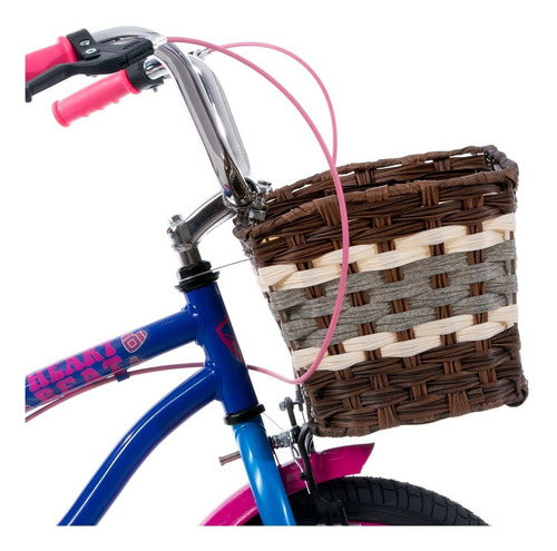 Bicicleta Veloci Heart Beat City Rodada 16 Azul Infantil