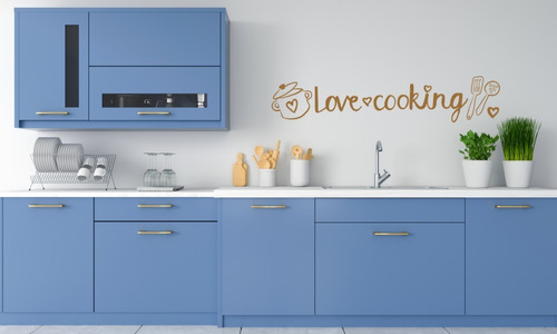 Vinilo Decorativo Love Cooking 138 X 28 | Quotidiano