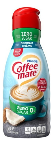 Coffee Mate Crema Liquida Zero Sugar Coconut Creme 946ml