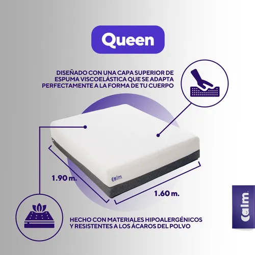 Colchón Calm Original Queen | Memory Foam