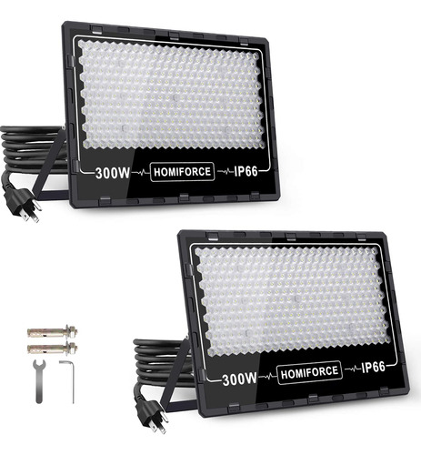 2 Paquetes De Focos Led De 50w Enchufe, 6000 Lúmenes, ...