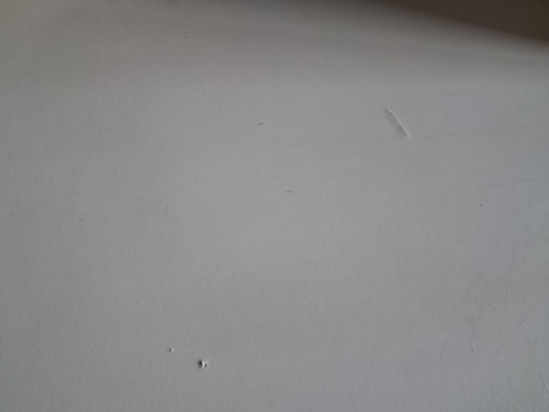Escritorio Largo, Patas Metal S/cajonera C/det. No Envio Blanco (Usado)