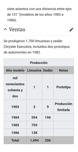 Imagen 6 de 6 de Chrysler Le Baron Lm Limusine