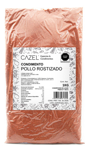 Sazonador Para Pollo Rostizado Oaxaca 1kg