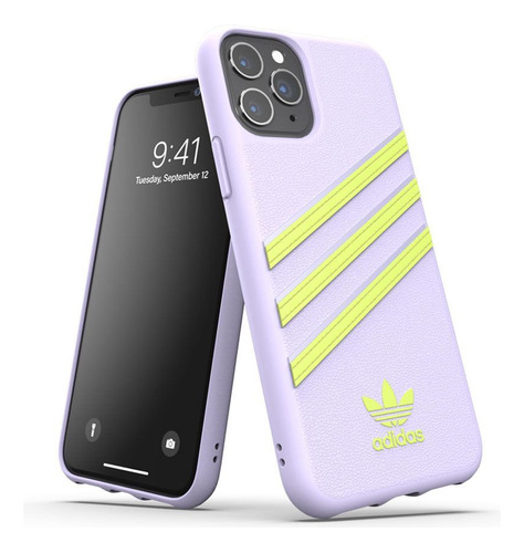 Protector adidas Para iPhone 11 Pro 3lines  Purpura/amarillo