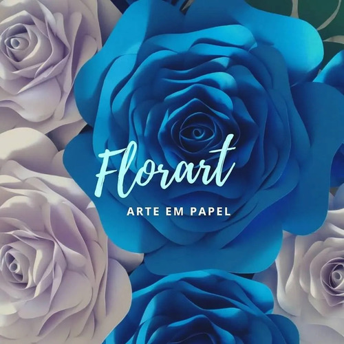 Flores Papel Sendo 4 D 35cm 4 D 30cm 4 D 20 Cm 20 Folhas