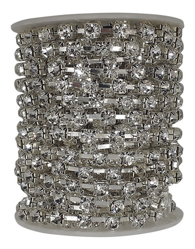 Rollo Strass Cristal Ss24 5mm X10 Yardas Bijou Costura