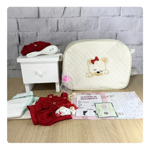 Bebê Reborn Com Itens Princesa Articulada Silicone + Bolsa