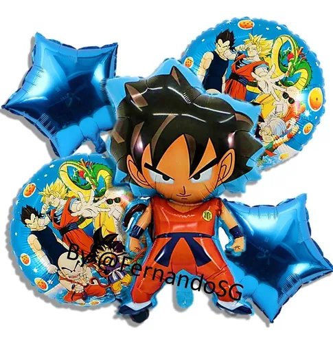 Globos Metálicos (5 Pzas) - Fiesta Temática Dragon Ball Goku | Meses sin intereses Globos Metálicos (5 Pzas) - Fiesta Temática Dragon Ball Goku | Meses sin intereses