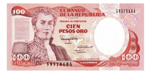 Billete 100 Pesos Oros 