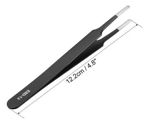 Pinzas Uxcell Esd-13, Punta Roma No Magnética De Acero Inoxi