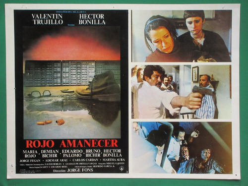 Rojo Amanecer Maria Rojo Hector Bonilla Cartel De Cine 3