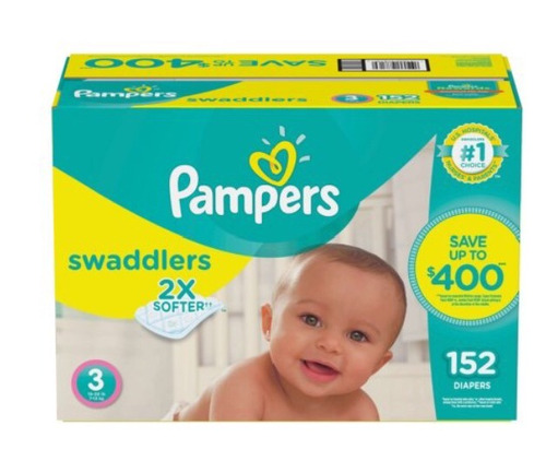 Pampers Swaddlers Pañales Etapa 3 152pzas 