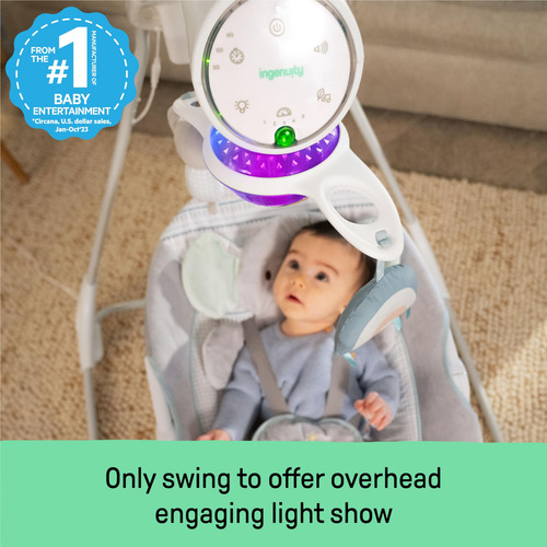 Ingenuity Inlighten Columpio De Bebé De 5 Velocidades