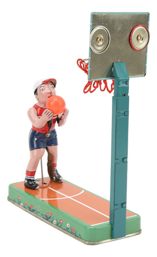 ( Juego De Baloncesto Wind Up Toy Clockwork Score, De Lata