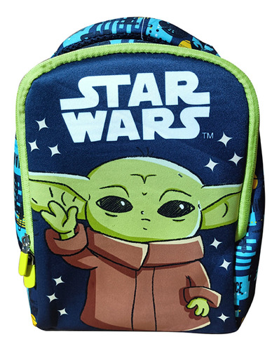 Mochila 37 X 21 X 12 Neopreno Baby Yoda Verde Flaber 